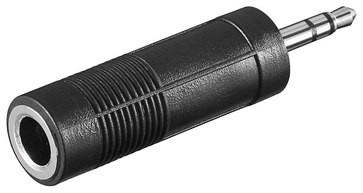 Goobay Kopfhörer Adapter AUX, Klinke 3,5 mm zu 6,35 mm 1x 3,5-mm-Klinkenstecker (3-polig, stereo) > 1x 6,35-mm-Klinkenbu-5