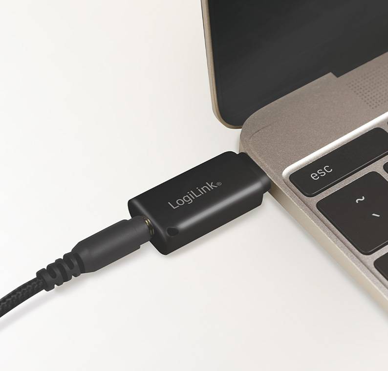 LogiLink - Adapter USB-C auf Klinkenstecker - USB-C männlich bis Stereo Mini-Klinkenstecker weiblich-3