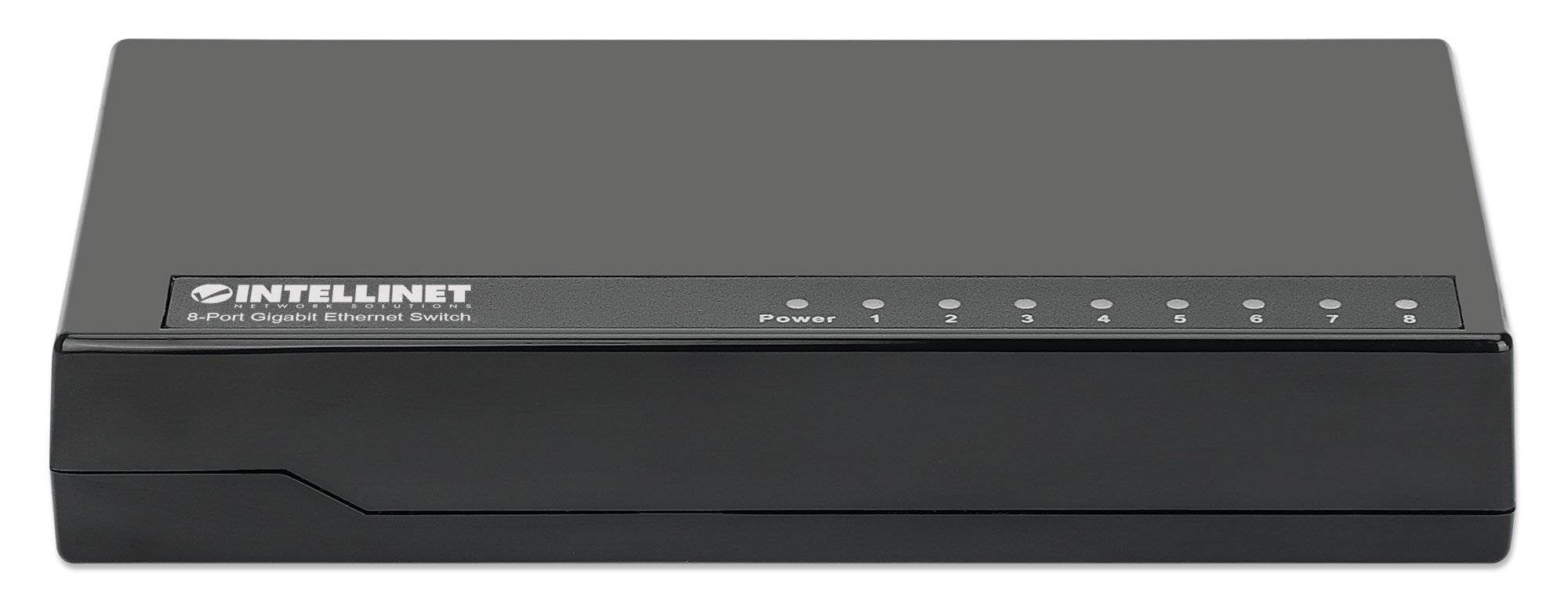 Intellinet 8-Port Gigabit Ethernet Switch Desktop-Format Kunststoffgehäuse IEEE 802.3az 1 Gbps-2