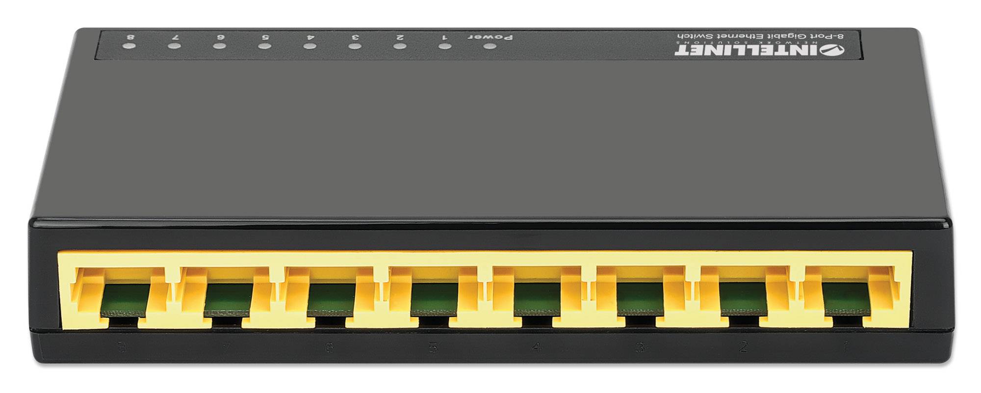 Intellinet 8-Port Gigabit Ethernet Switch Desktop-Format Kunststoffgehäuse IEEE 802.3az 1 Gbps-3
