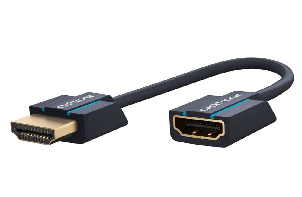 Clicktronic HDMI™ Flexadapter für schmale TV-Wandabstände und enge Ecken 0.1 m-5