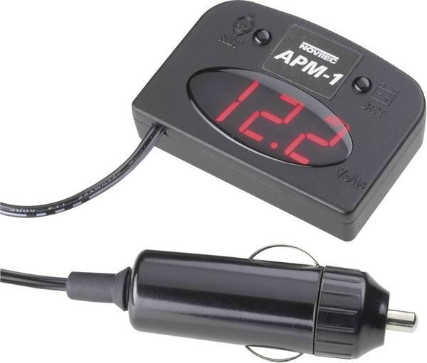 Novitec APM-1 Kfz-Spannungsmesser 12 V Batterieprüfung 60 mm x 43 mm x 15 mm