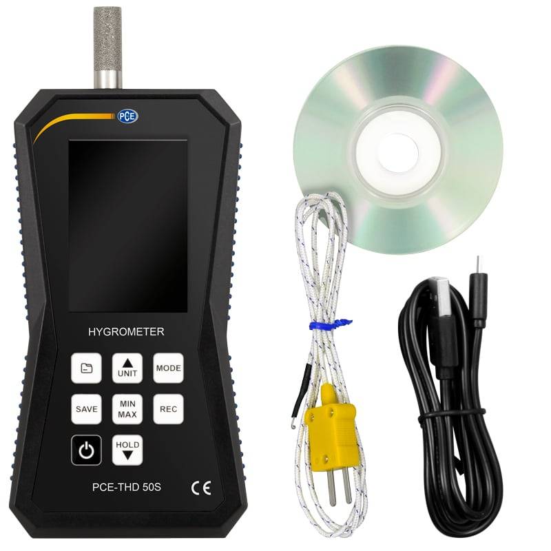 PCE Instruments Hygrometer PCE-THD 50S mit Sinterfilter-6