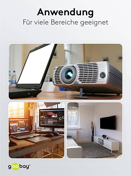 Goobay 50579 DVI auf HDMI Kabel Adapterkabel HD 1080p Monitorkabel Bildschirmkabel HDMI Adapter DVI-D 18+1 Schwarz 1m-3