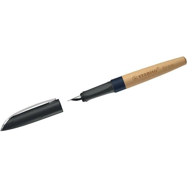 STABILO 5171/2-41, Buche, Heidelbeere, Blau, Stahl, Deutschland, 18 mm, 155 mm