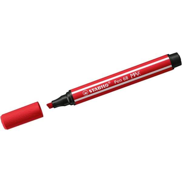 Fasermaler Pen 68 Max Keilspitze karminrot-0