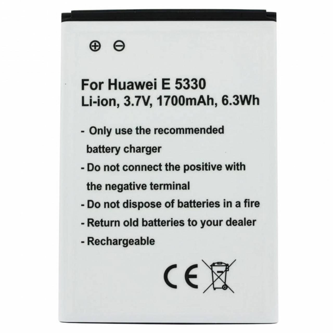 Akku passend für Huawei E5330, MEDION MDM9625, HB5F2H 3,7 Volt 1700mAh-2