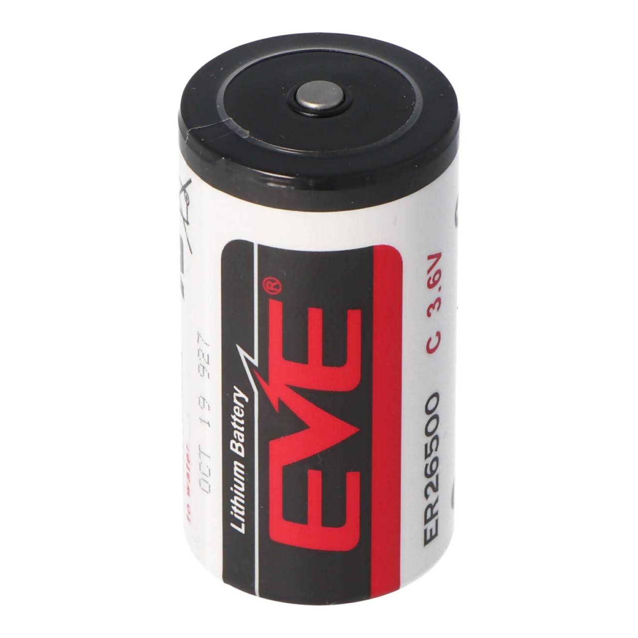ER26500 Lithium Batterie C Size Bobbin ER 26500, 3,6 Volt 8500mAh mit schmalem Pluspol min. 0,3mm, max. 0,5mm-0