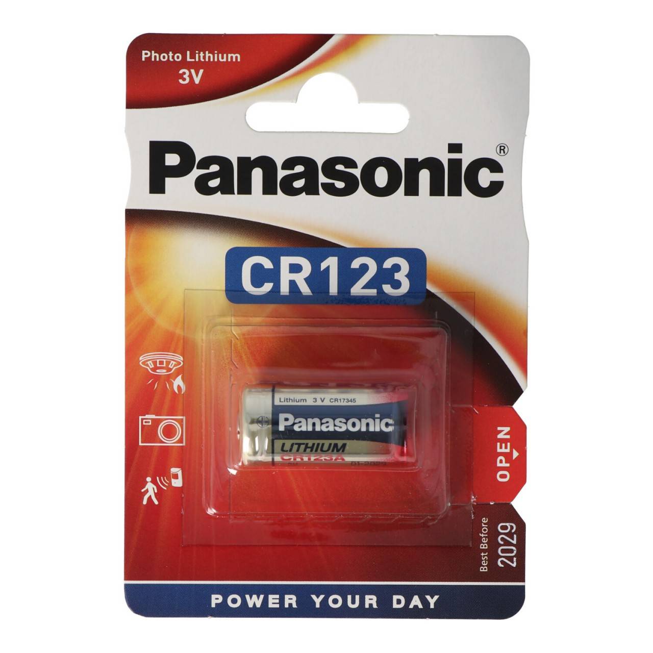 CR123A Panasonic Batterie Photo Lithium CR123-0