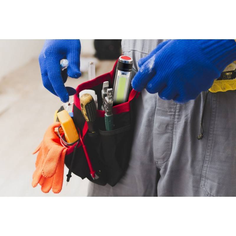 LED-Taschenlampe IN256 400 Lumen, Taschenlampe mit rotem Blitz, mit Clip und starkem Magnet, für Werkstatt, Notlagen...-4