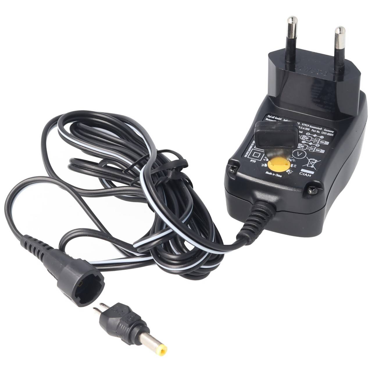 3 Volt bis 12 Volt Universal-Netzteil inklusive 1 USB- und 8 DC-Adaptern, max. 3,6 W und 0,3A-2