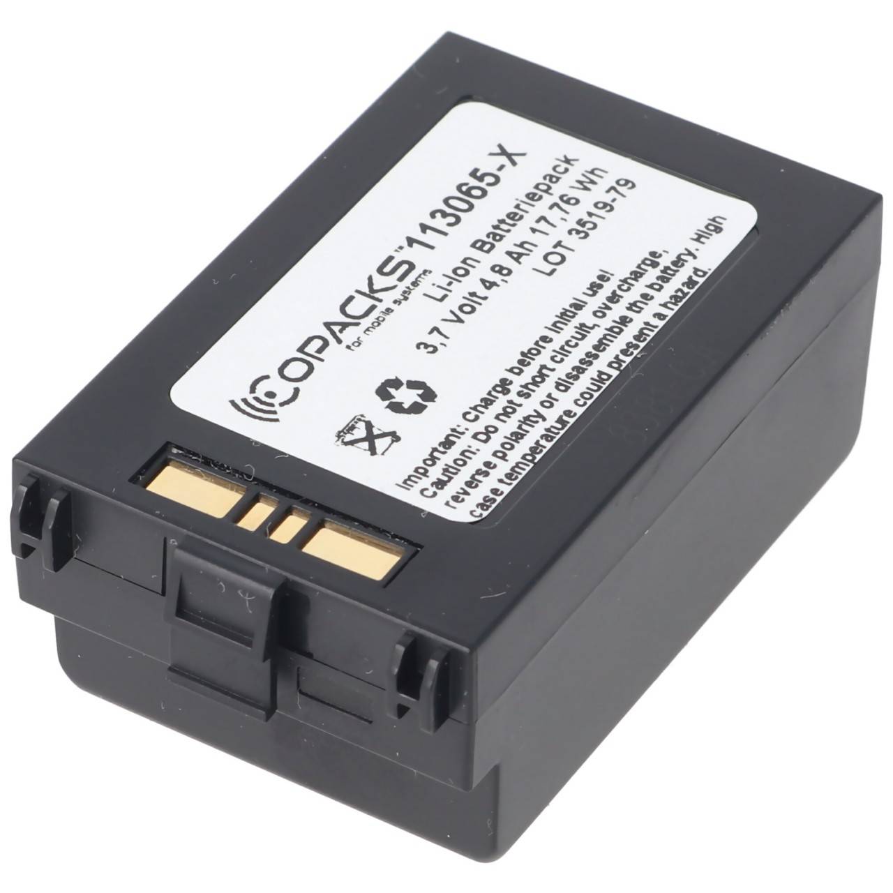 Li Ion Akku passend für den Symbol Scanner MC70 2X Akku BTRY-MC70EAB02-1