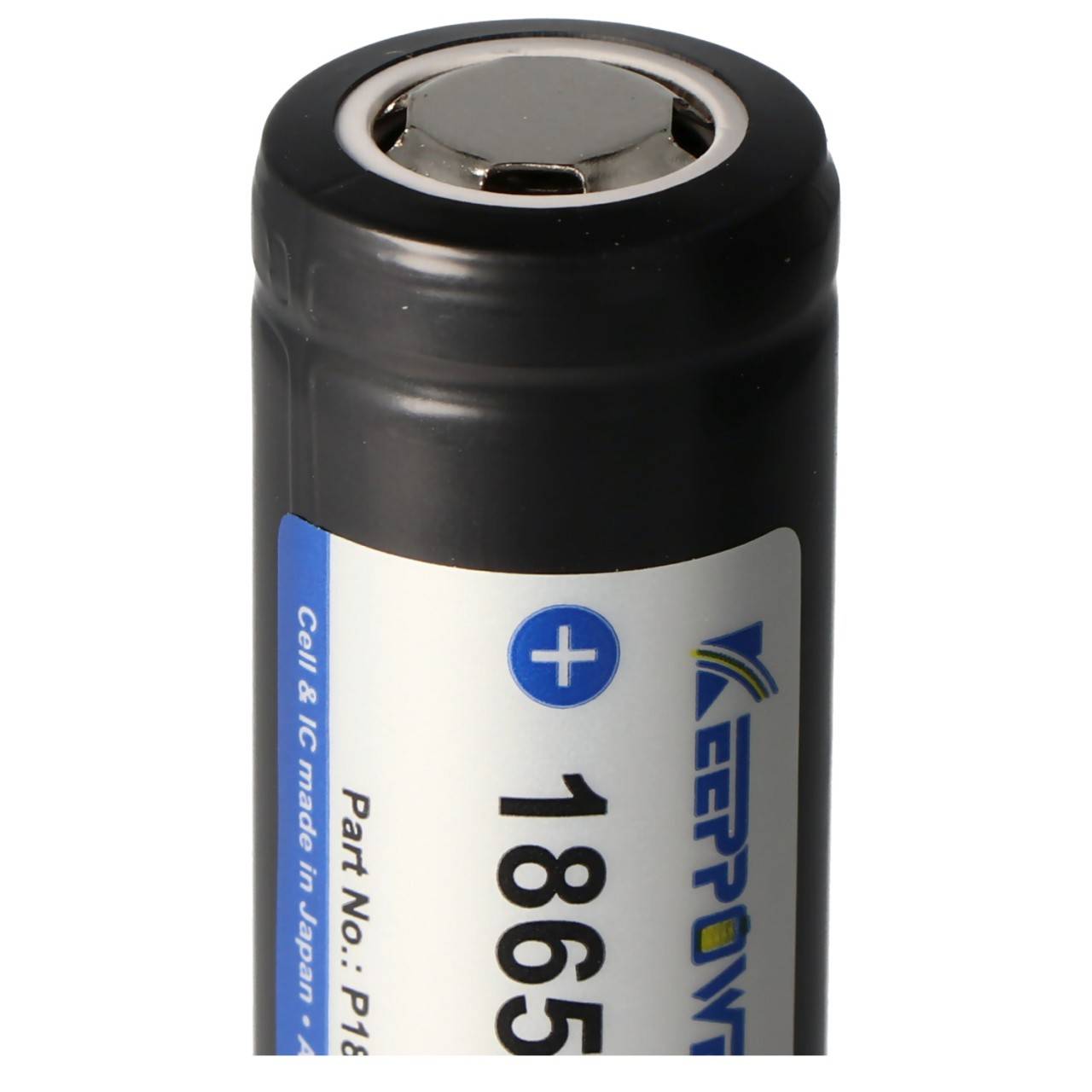 Keeppower 18650 3400mAh 3,7V Li-Ion-Akku geschützt Flat Top 67,8x18,6mm-1