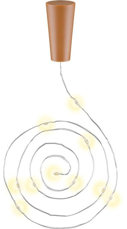 Goobay 3 x 10er LED-Flaschen-Lichterkette, inkl. Timer - Stimmungsvolle Leuchtdekoration für Glasflaschen-0