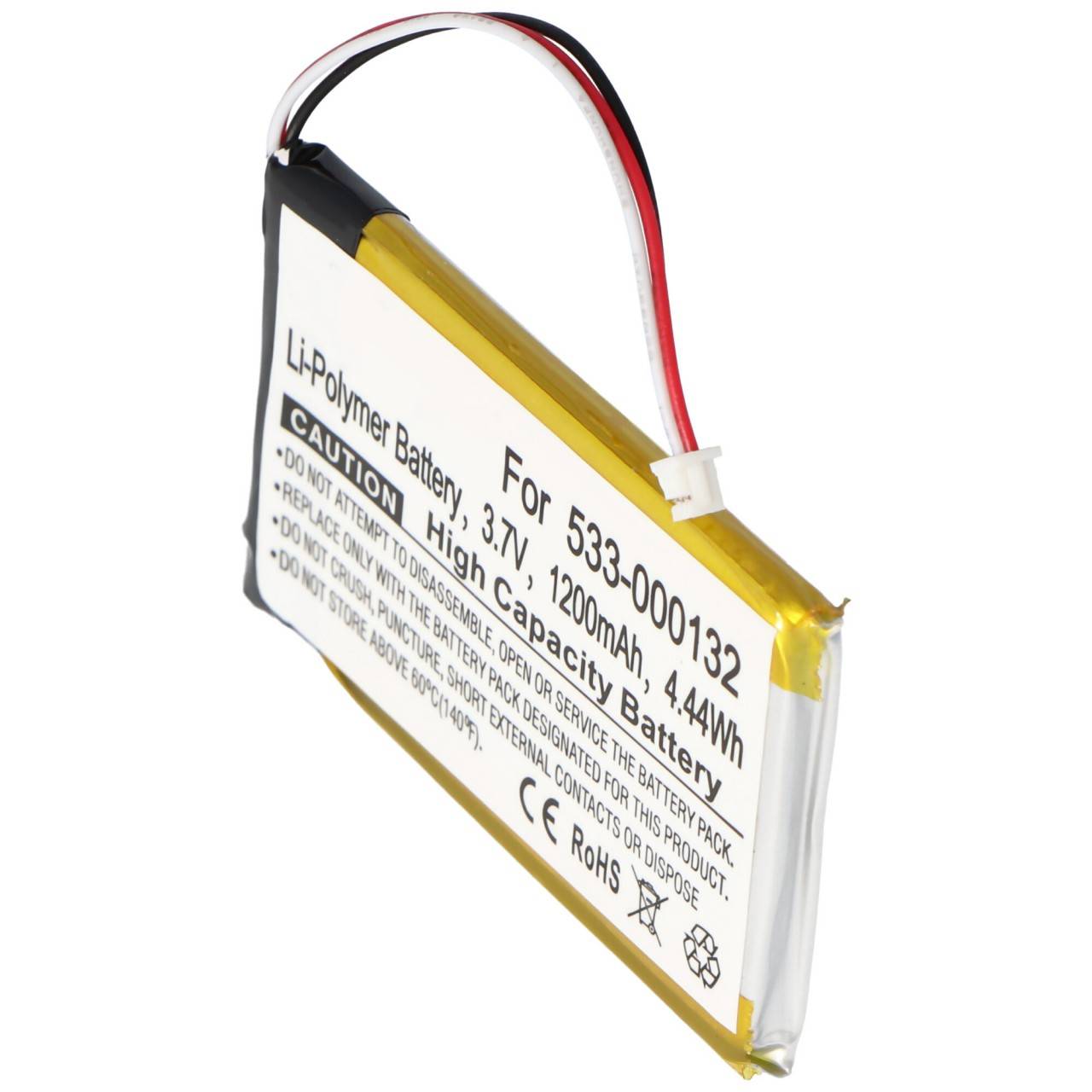 Akku passend für Logitech G533, G933 Li-Polymer 533-000132 3,7V 1200mAh 4,4Wh ca. 58,68 x 38,44 x 8,30mm-0