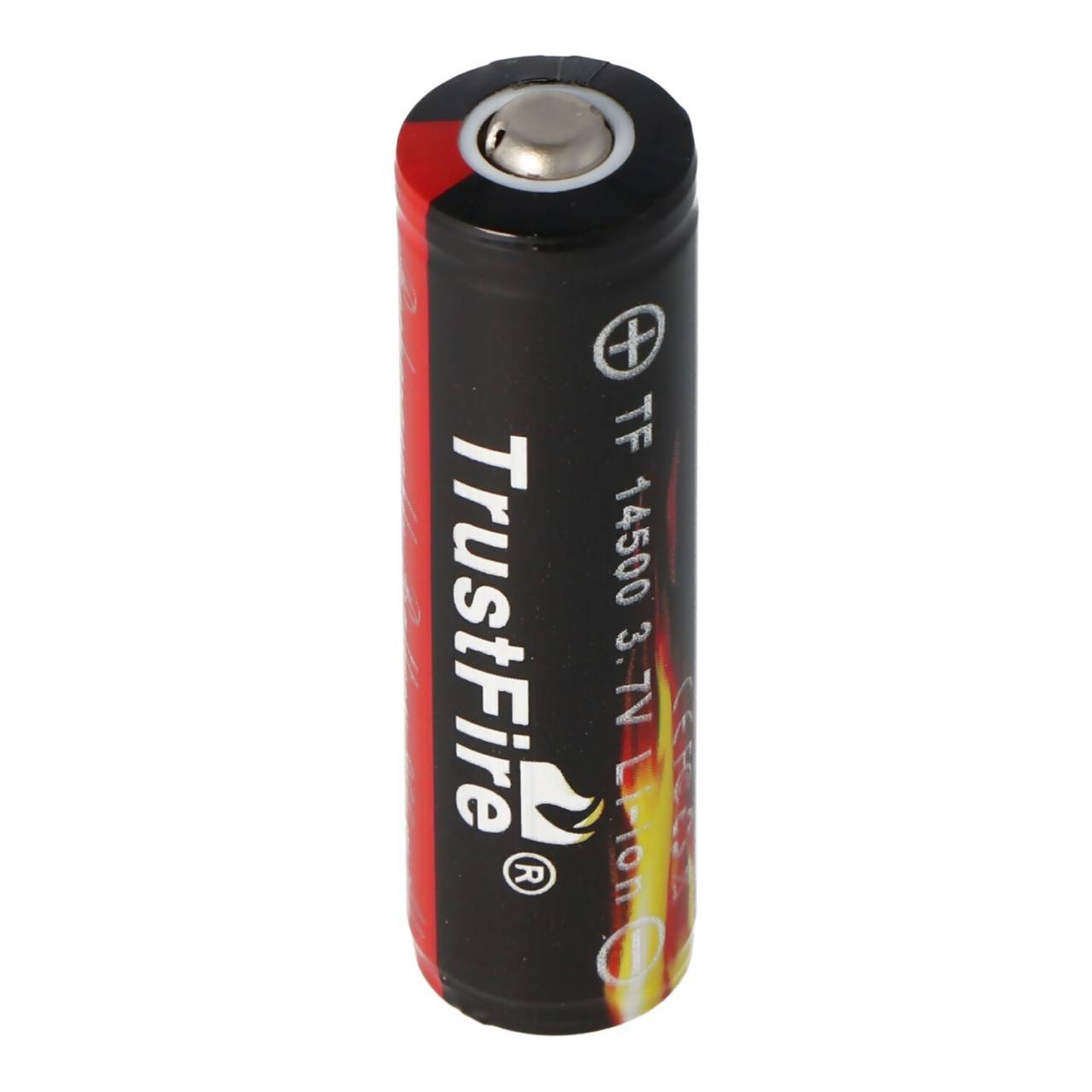 Trustfire 14500 900mAh 3,7V geschützte Li-Ion-Zelle Abmessungen 50,95x14,15mm-0