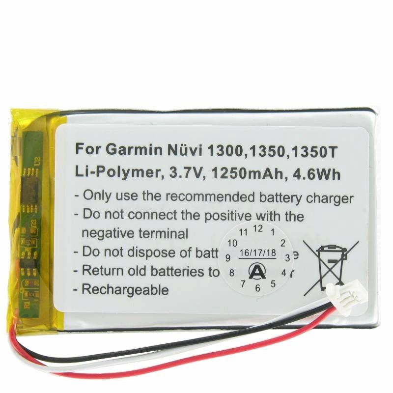Akku passend für Garmin Nuvi 1300, 1350, 1350T, 1370, 1370T-1