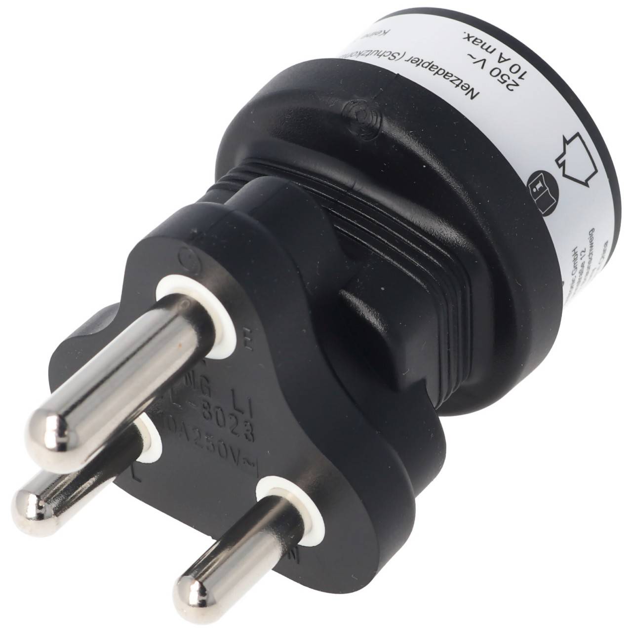 Reisestecker für den Südafrika Stecker, Schutzkontaktbuchse, auch passend für Namibia-0