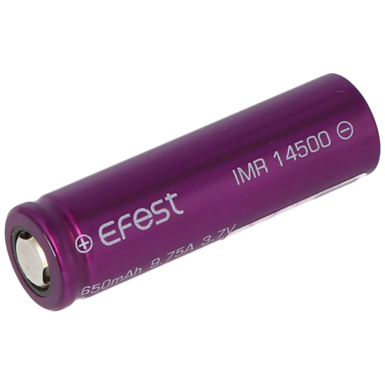 Efest IMR 14500 - 650mAh 3,6V - 3,7V Li-Ion-Akku (Pluspol flach)-3