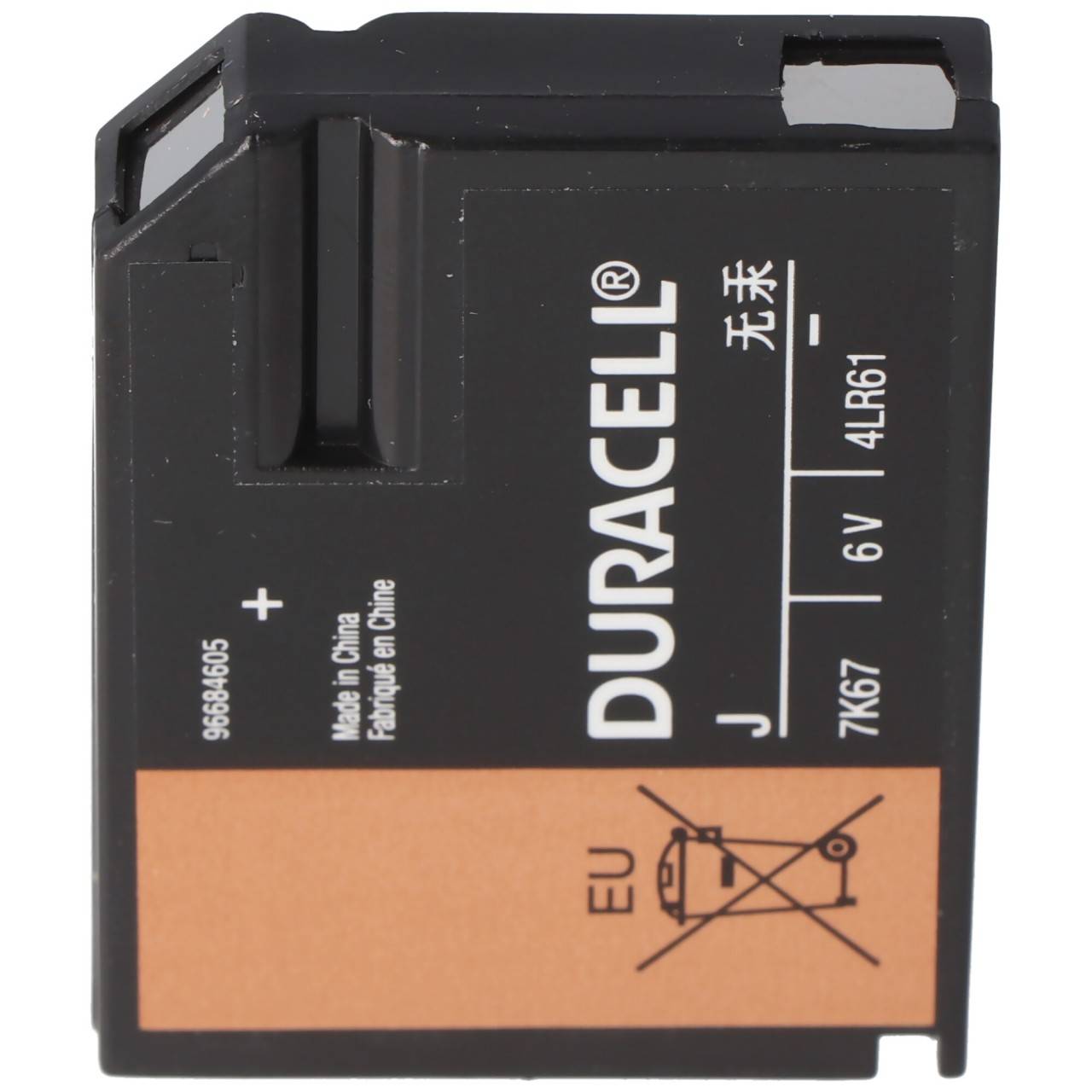Duracell 7K67 Batterie Flatpack 4LR61 Alkaline Batterie 6 Volt, V4918, V4018, 5000394767102-0