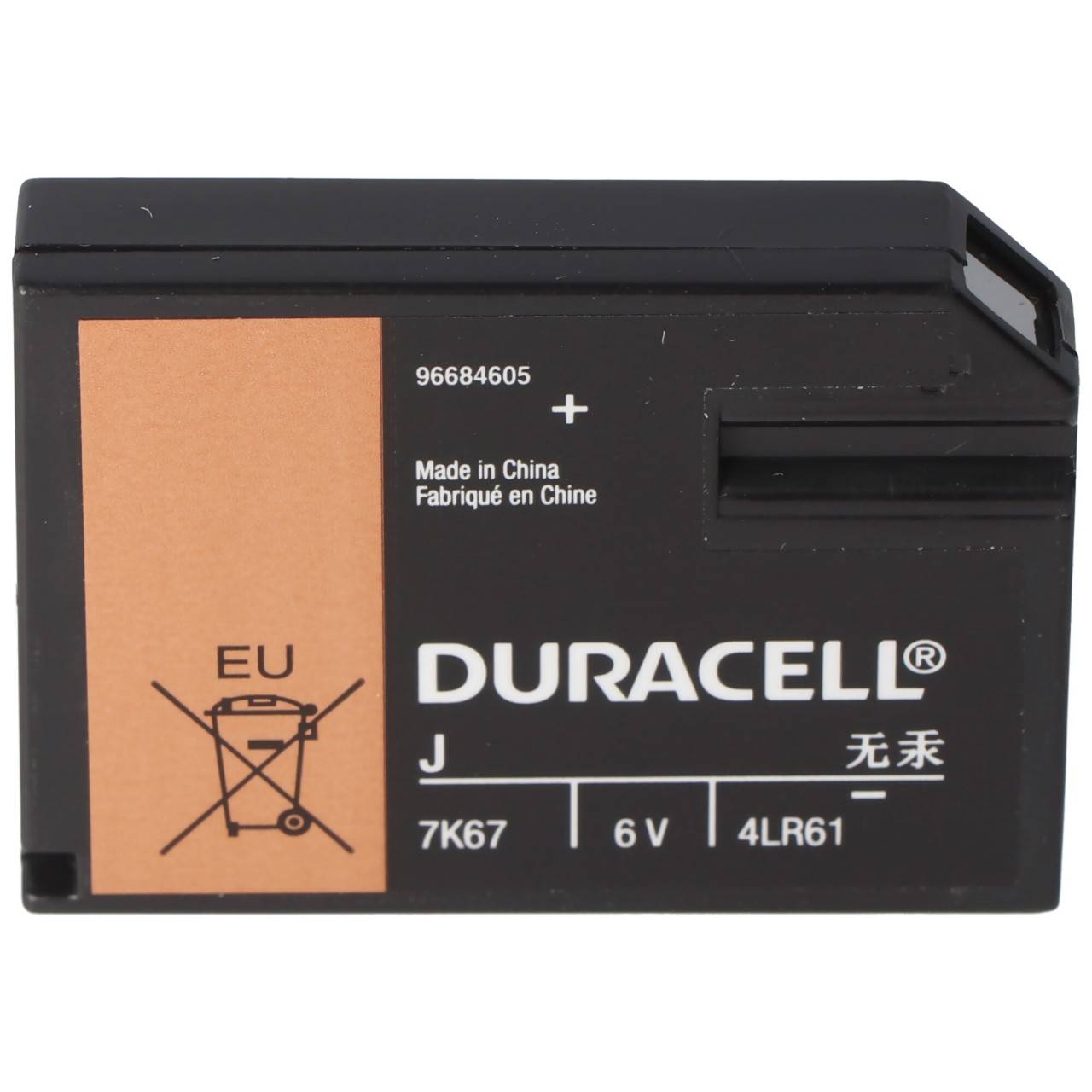 Duracell 7K67 Batterie Flatpack 4LR61 Alkaline Batterie 6 Volt, V4918, V4018, 5000394767102-1