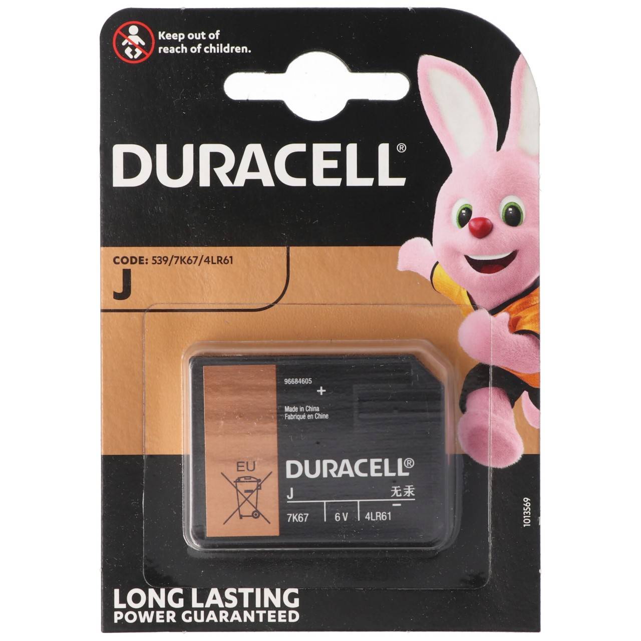 Duracell 7K67 Batterie Flatpack 4LR61 Alkaline Batterie 6 Volt, V4918, V4018, 5000394767102-3