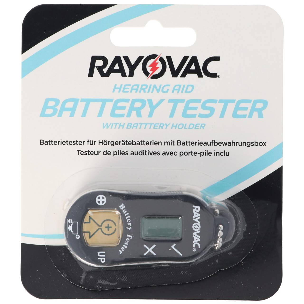 Batterietester für Hörgerätebatterien mit Batterieaufbewahrungsbox, prüft alle gängigen Hörgerätebatterien-3