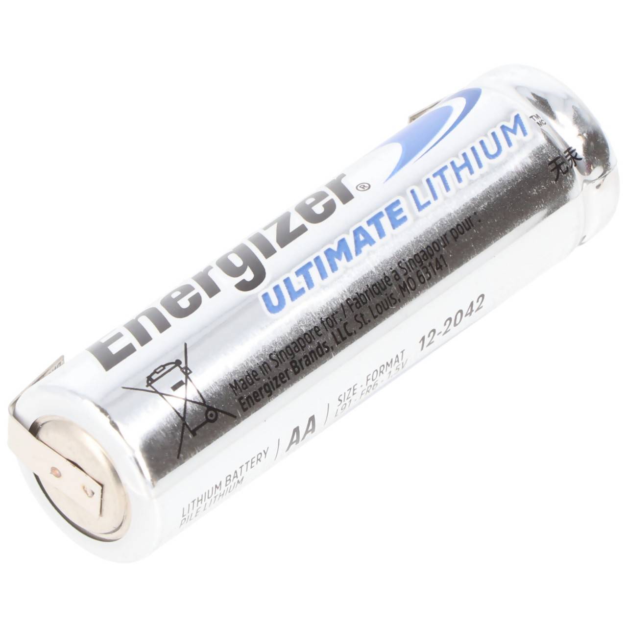 Energizer Ultimate Lithium L91 Mignon 1,5V mit Lötfahnen U-Form-3