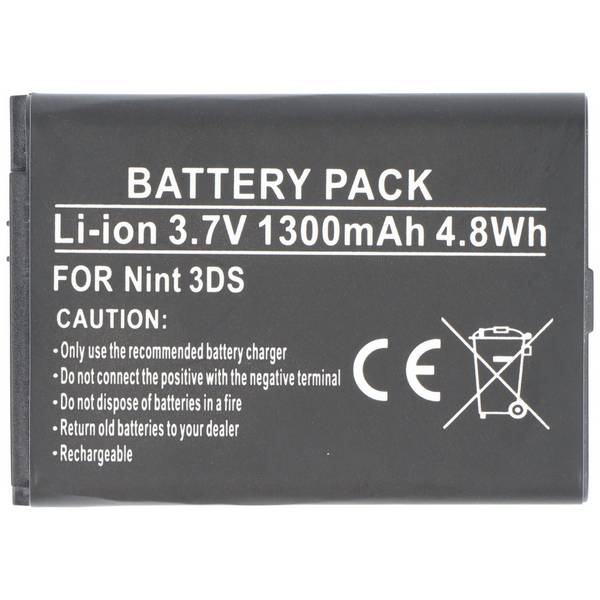 Akku passend für Nintendo 3DS, CTR-001, CTR-003, C/CTR-A-AB, MIN-CTR-001 3,7 Volt 1300mAh