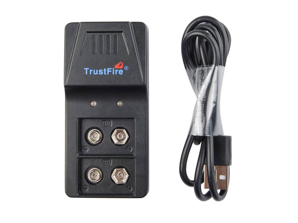 Trustfire BC01 9V Block 6F22 Akku-Ladegerät für Li-Ion, NiMH