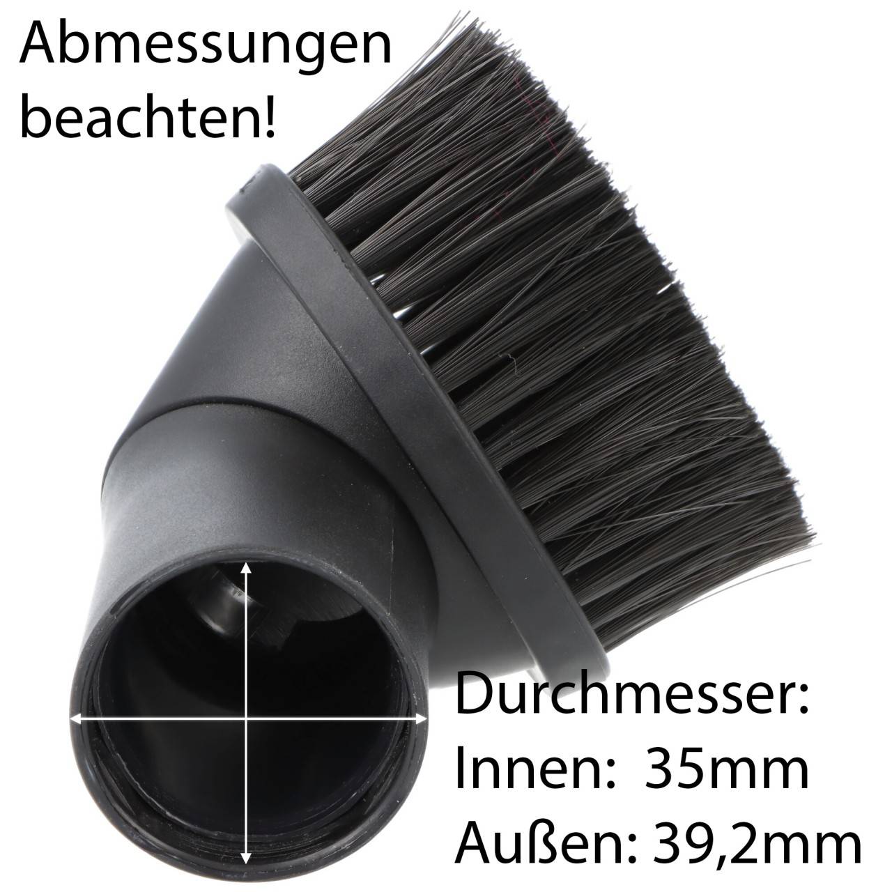 Möbelbürste Möbelpinsel für Staubsauger mit Rundanschluss Innen 35mm, Außen 39,2mm-4