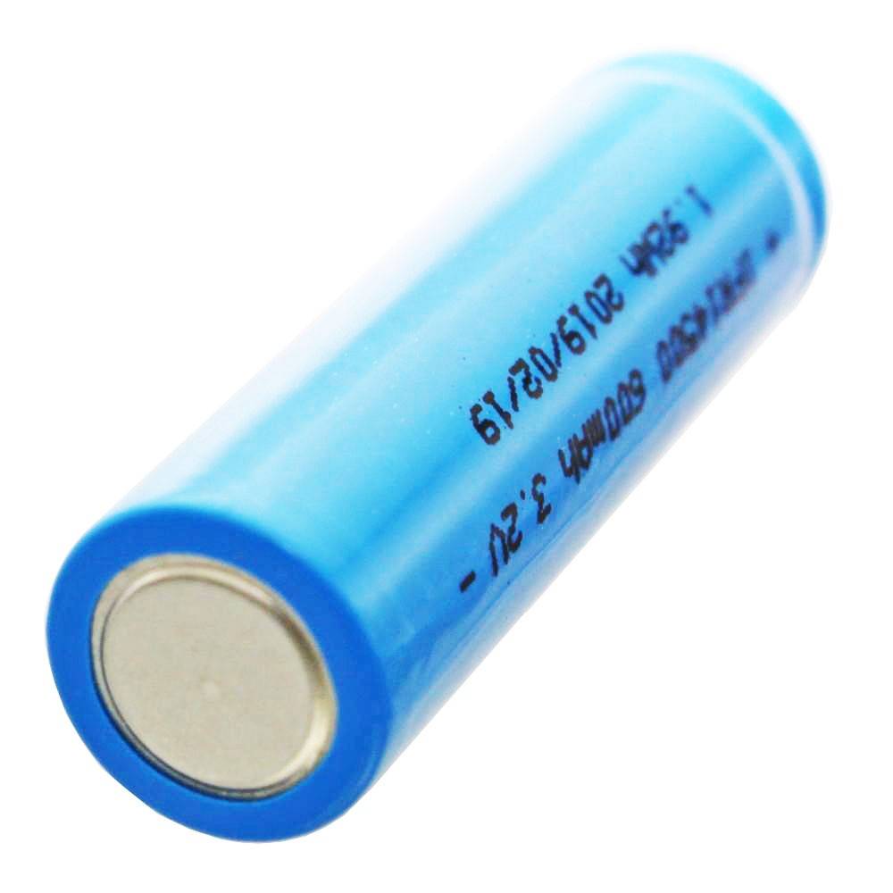 3,2 Volt Solar Akku Lithium IFR 14500 AA 600mAh LiFePo4 Akku Flat Top ungeschützt Masse 14,2 x 50,2mm-2