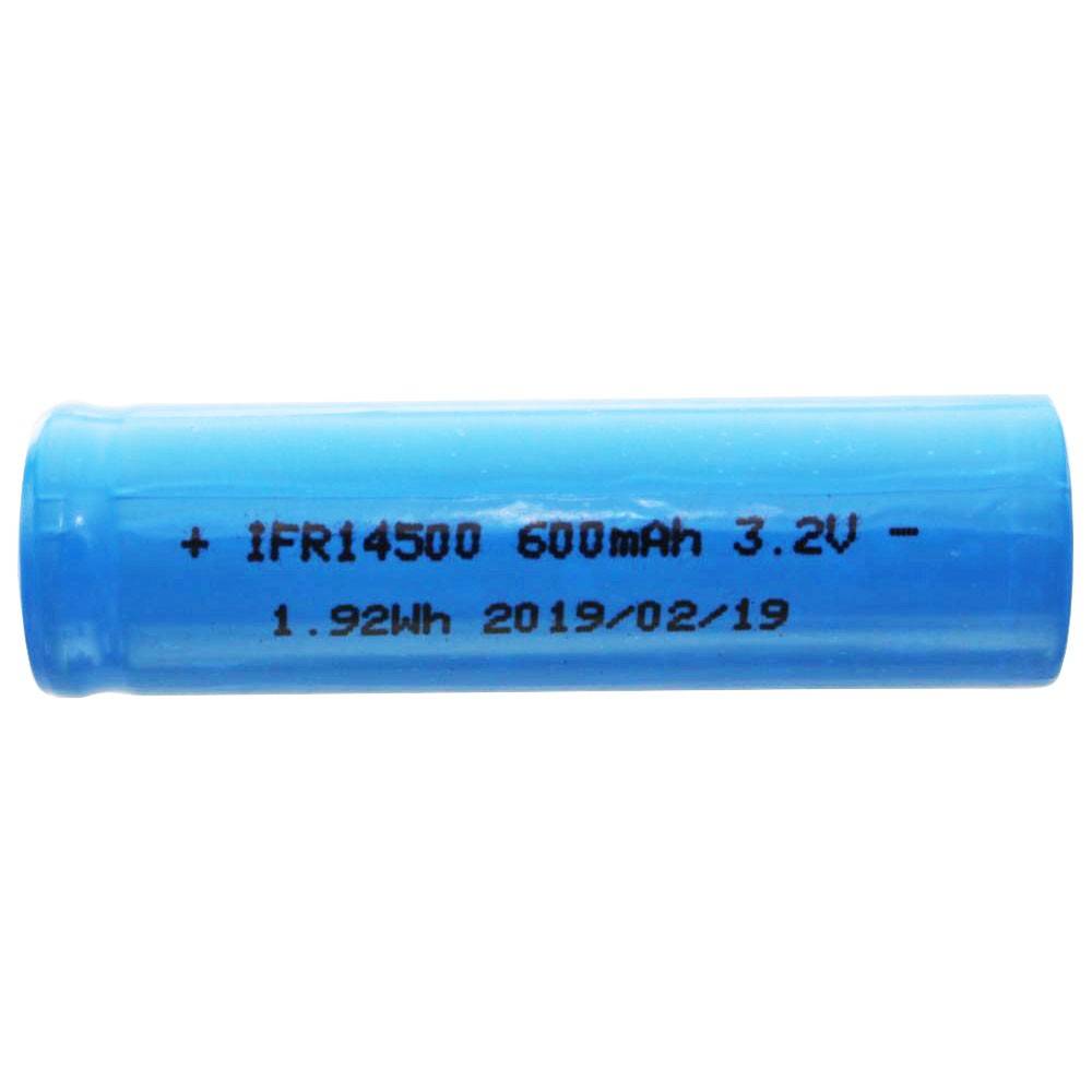 3,2 Volt Solar Akku Lithium IFR 14500 AA 600mAh LiFePo4 Akku Flat Top ungeschützt Masse 14,2 x 50,2mm-3