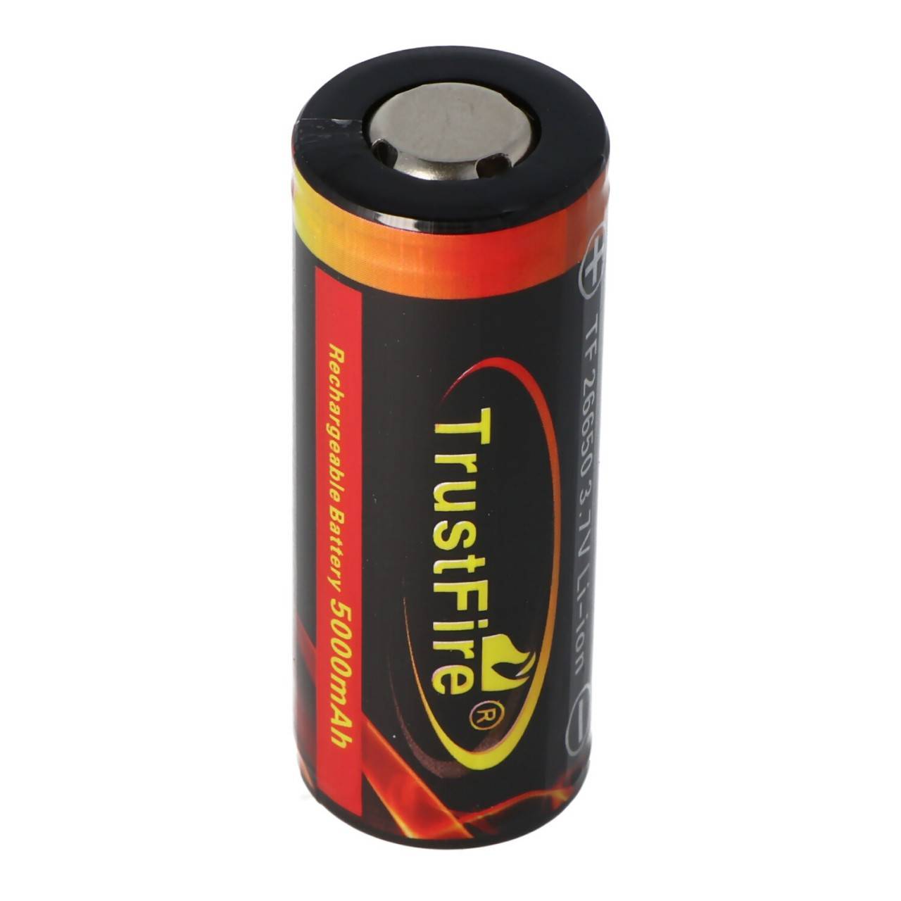 Trustfire 26650 5000mAh 3,6V, 3,7V geschützter Li-Ion-Akku, Abmessungen ca. 69,8x26,4mm beachten-0