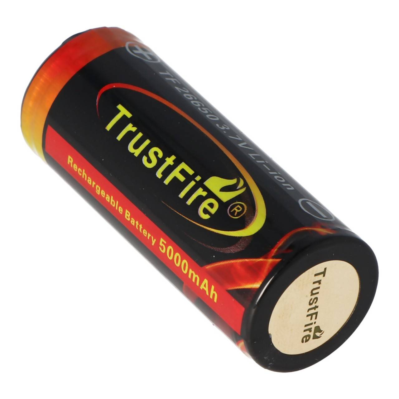 Trustfire 26650 5000mAh 3,6V, 3,7V geschützter Li-Ion-Akku, Abmessungen ca. 69,8x26,4mm beachten-4