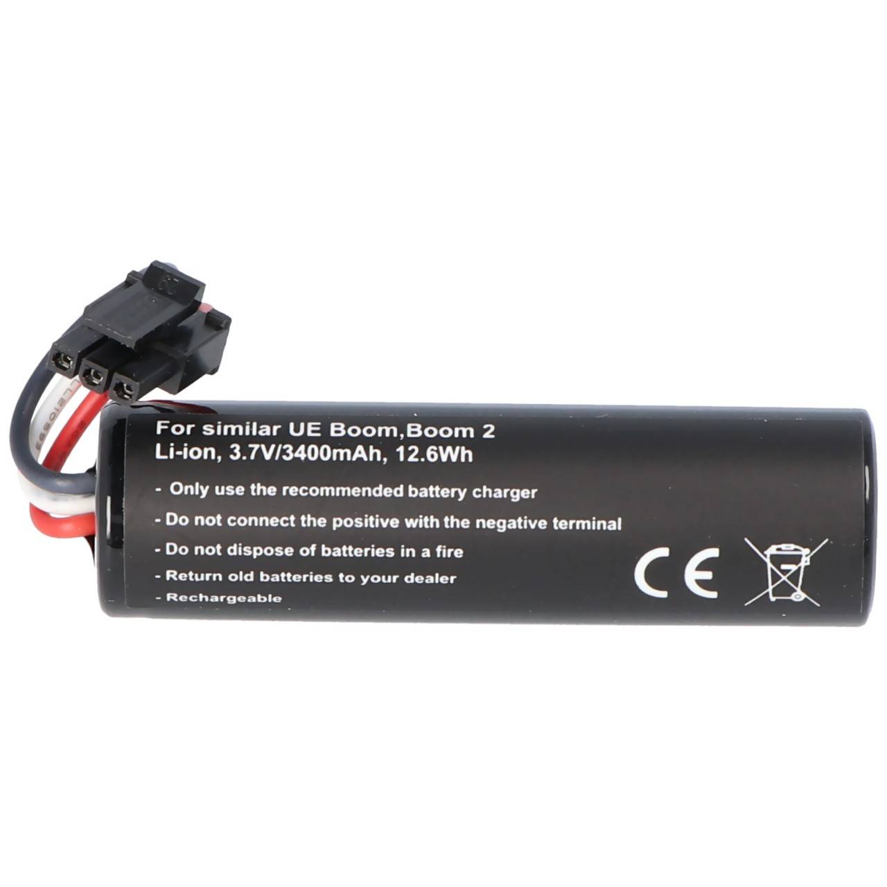 Akku passend für Ultimate Ears UE Boom, Boom 2, Li-Ion, 3,7V, 3400mAh, 12,6Wh, built-in, ohne Werkzeug-1