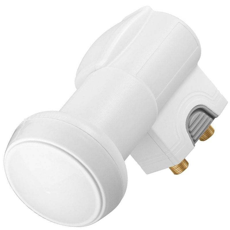 Universal Twin LNB digitaler SAT-LNB DVB-S2 für 2 Teilnehmer 4K, HDTV, 3D Empfang-0