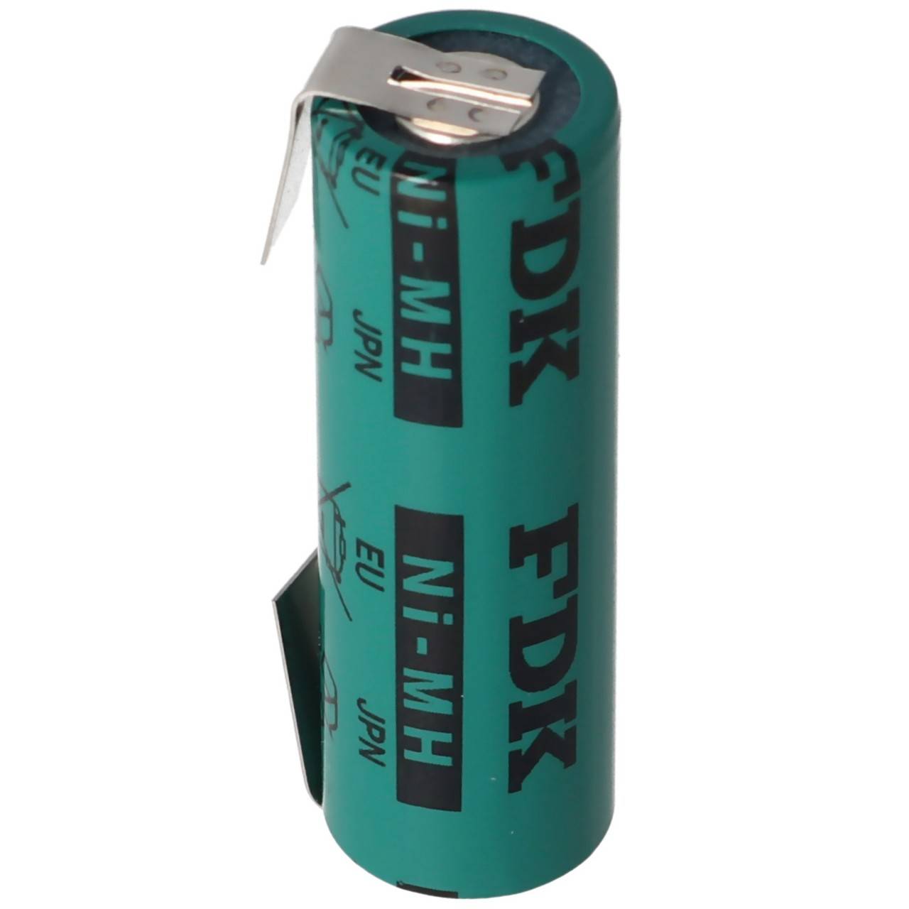 4/5AA NiMH Akku FDK 1,2 Volt 1100mAh mit Lötfahnen U-Form, Industrieausführung Flattop 43x14,2mm-1
