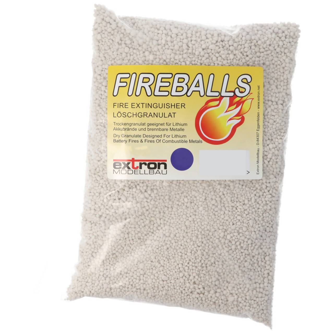 Fireballs Feuerlöschgranulat für Lithium Akkus, Brandschutz, Löschmittel 5 Liter-0