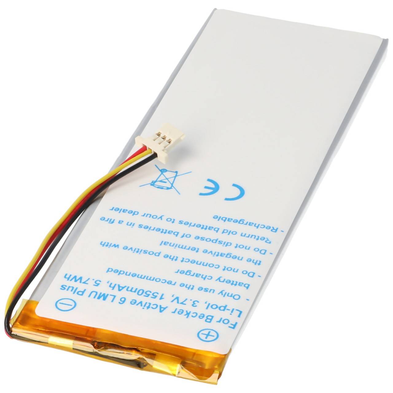 Akku passend für Becker Active 6 LMU Plus Akku 334517373442, SR3840100, 335000000000, 334532320611-4
