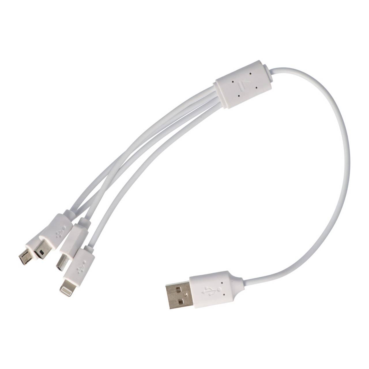 USB-Ladekabel 4 in 1 passend für USB-C, Mini-USB, Micro-USB und 8 Pin Stecker-0