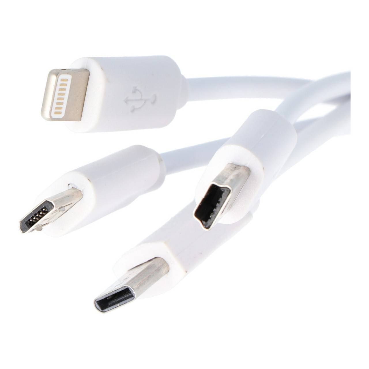 USB-Ladekabel 4 in 1 passend für USB-C, Mini-USB, Micro-USB und 8 Pin Stecker-3