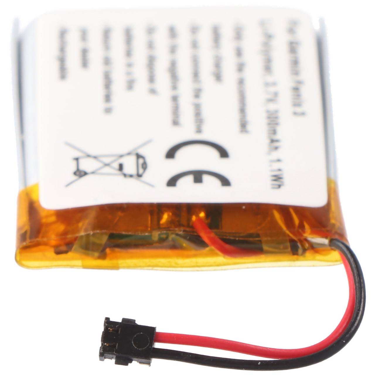 Akku passend für Garmin Fenix 3, 361-00034-02 Li-Polymer 3,7 Volt 300mAh 1,1Wh-2