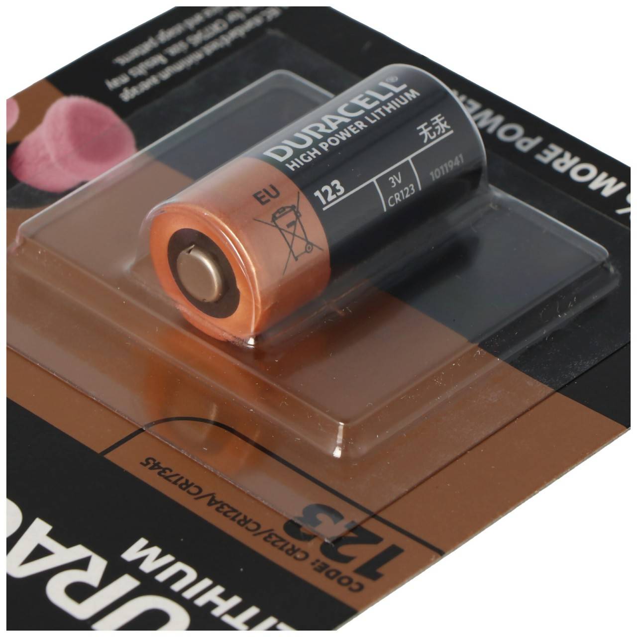 Duracell CR123A Photobatterie CR123 A Lithium Batterie DL123A, Abmessungen 34,5 x 17mm-1