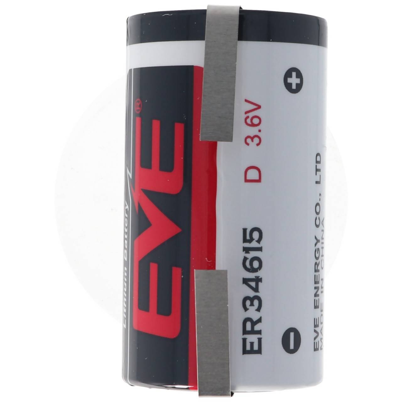 EVE ER34615 D S EVE Herst.Nr: ER34615DSEVE 3,6 Volt 19000mAh mit Lötfahnen in U-Form-0