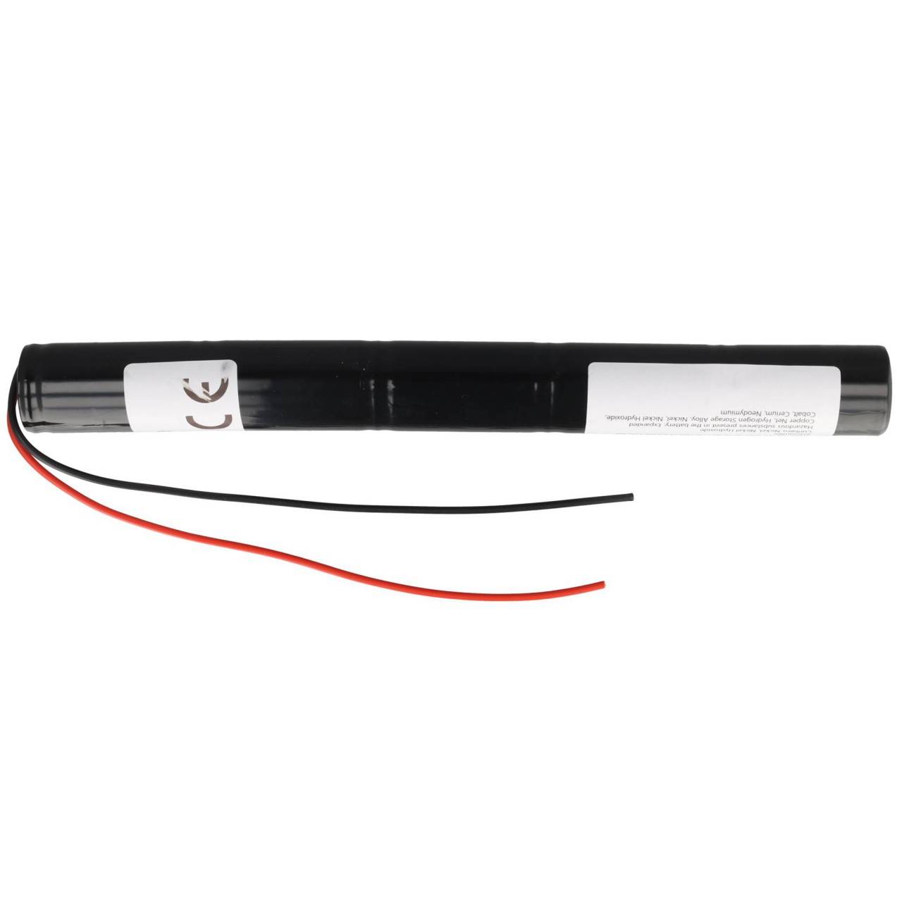 Notleuchtenakku NiMH 6V 2500mAh L1x5 Baby C mit 200mm Kabel einseitig ersetzt 6V Akku-1