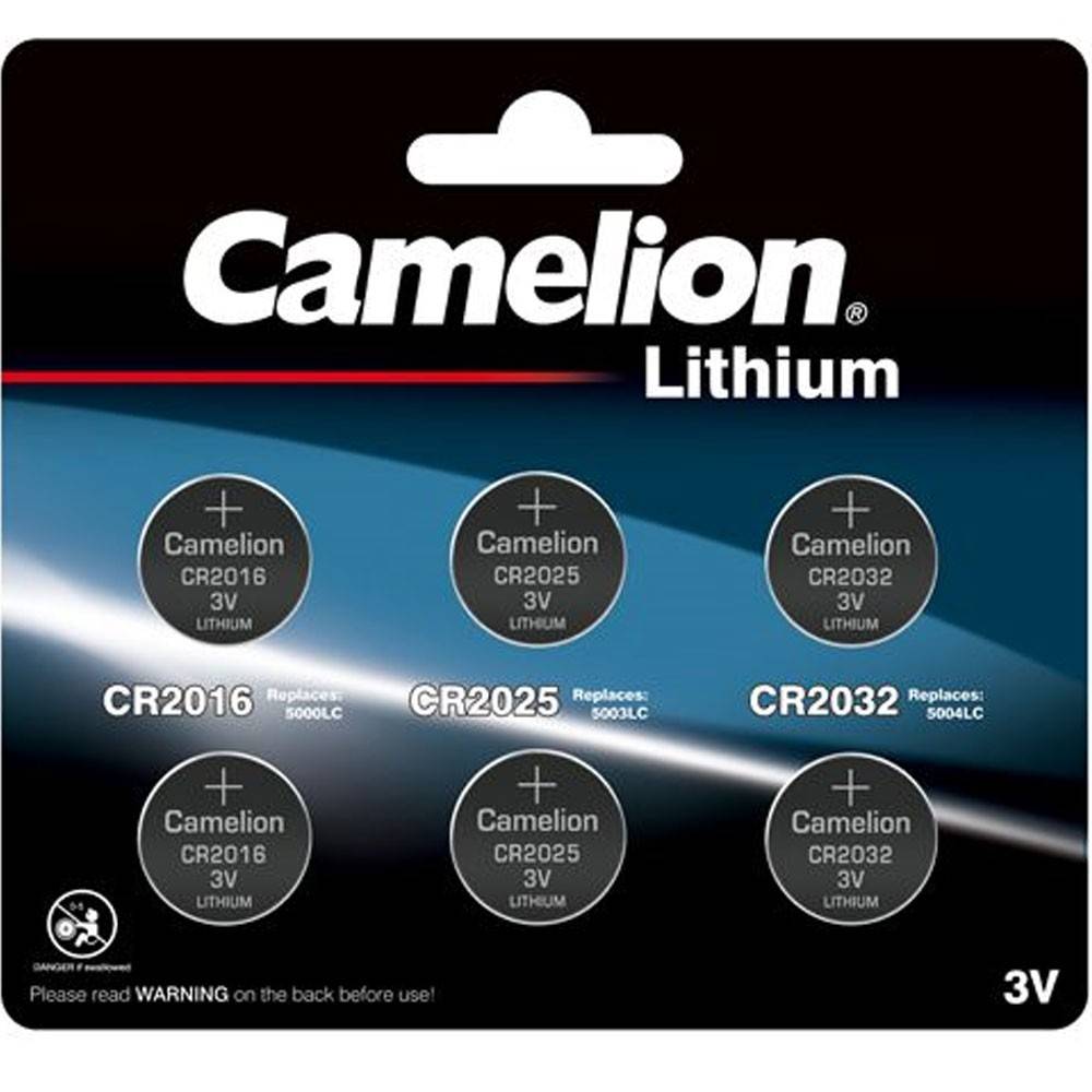 Set bestehend aus je 2 Stück Lithium CR2032, CR2025 und CR2016, bis zu 10 Jahre lagerfähig-0