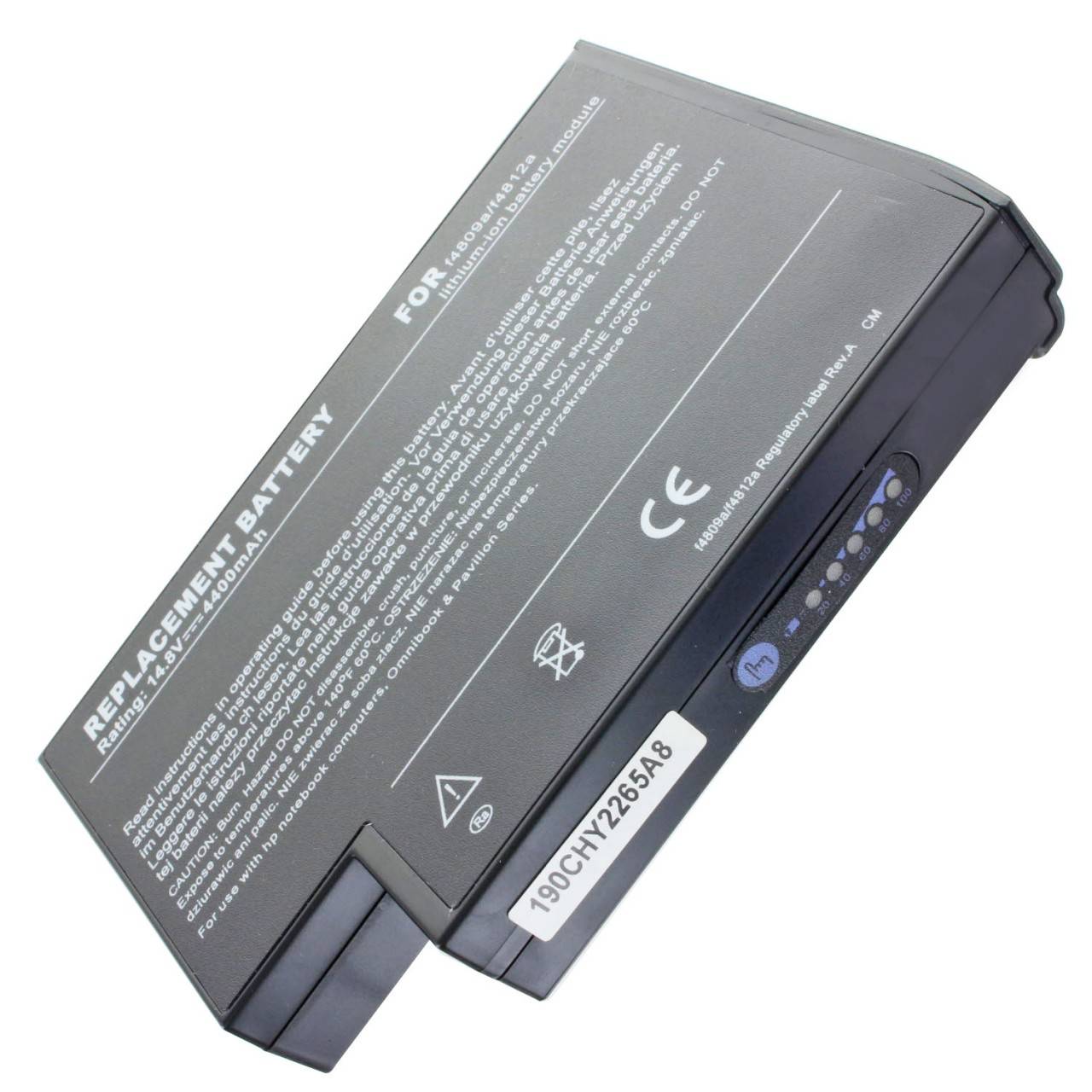 Akku passend für HP OmniBook XE4100 Akku XE4400, XE4500, 361742-001 4400mAh 14,8V-0