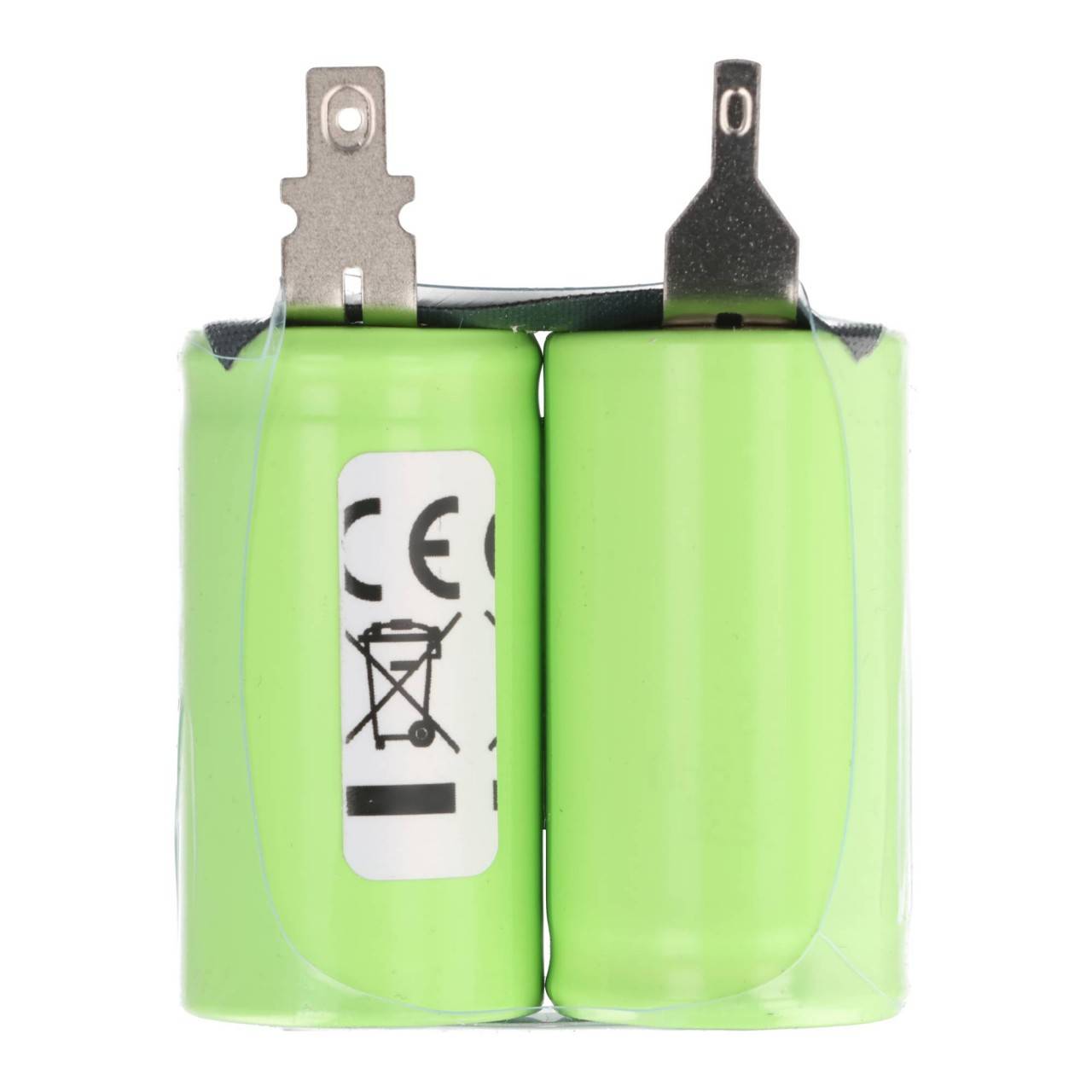 Notleuchtenakku NiMH 2,4V 3000mAh F1x2 Sub-C mit Faston-Anschluss 2,8mm und 4,8mm passend für Zumtobel 04797088-3