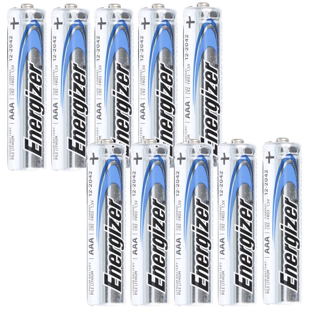 Energizer Ultimate Lithium Batterie 10er Box Energizer AAA Batterie 1,5 Volt Batterie, AAA, FR03, 1250mAh-0